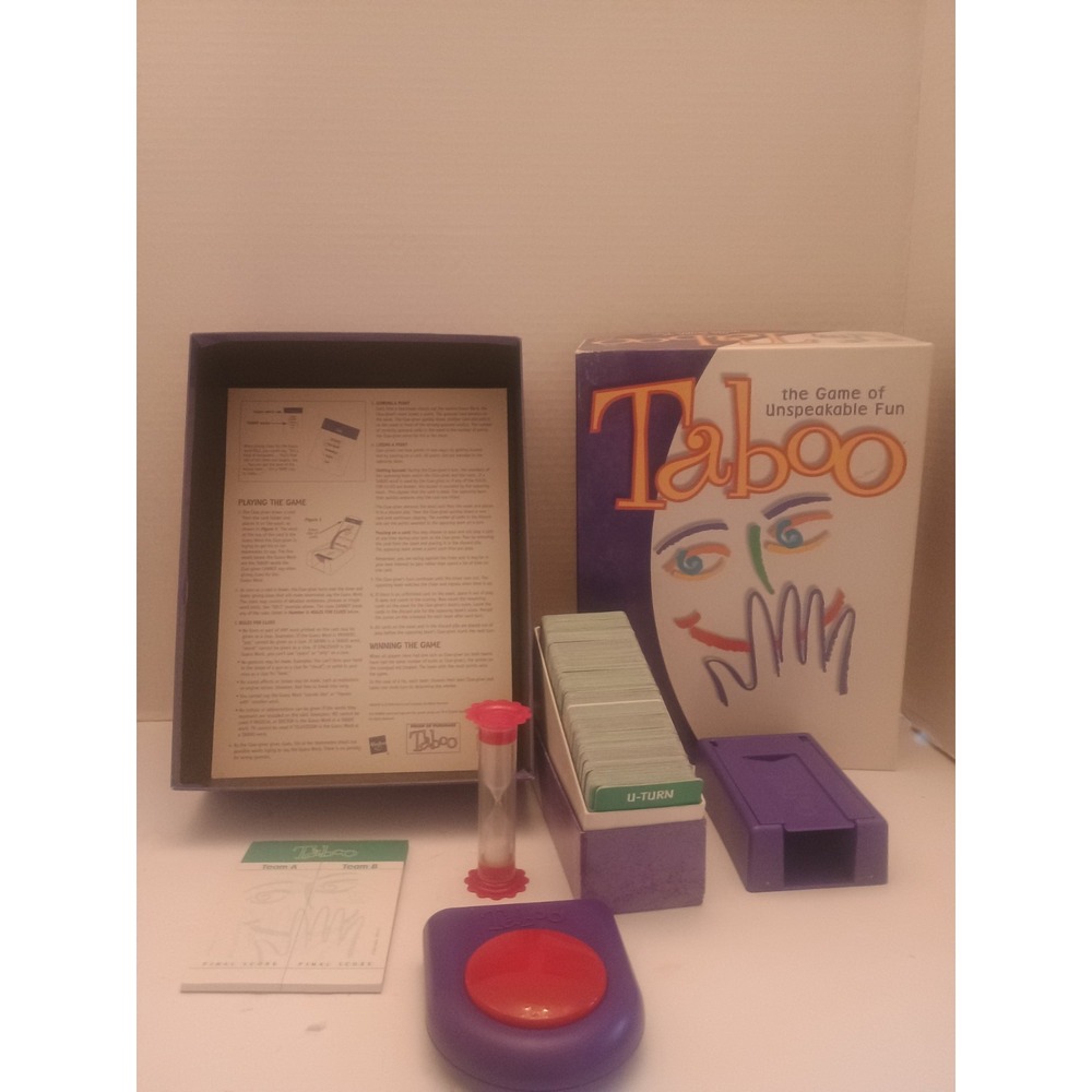 Taboo - The Game Of Unspeakable Fun Hasbro Complete Vintage Family Game